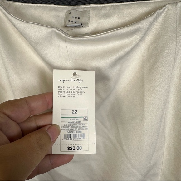 A New Day | Elegant Cream Satin Skirts - Picture 2 of 7